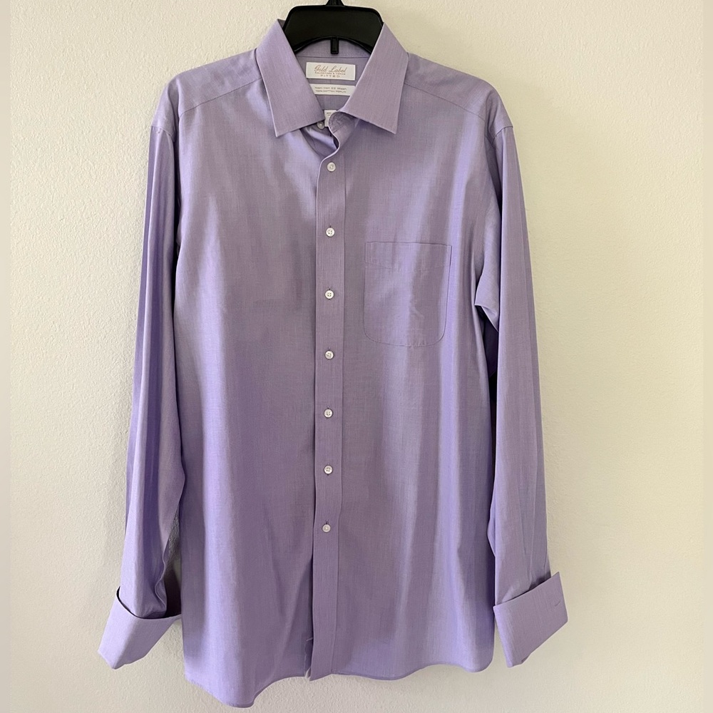 Purple Gold Label Roundtree & Yorke Men’s Dress Shirt